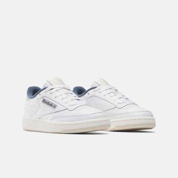 Kixpress-Reebok Club C 85 男女 休閒鞋 運動 經典 復古 皮革 簡約 百搭 舒適 白灰藍 [100033086], , large