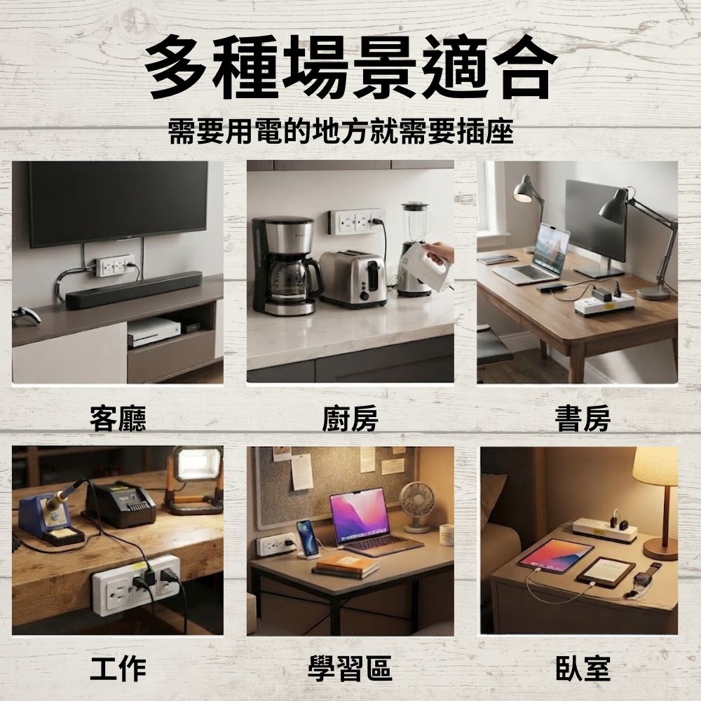 三聯明接插座【15A125V/帶接地】, , large