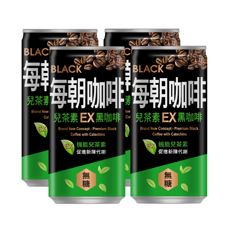 每朝EX無糖黑咖啡188ml, , large
