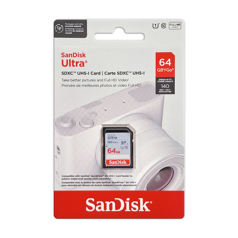 SanDisk Ultra 64G UHS-I C10 U1 SD SDXC, , large