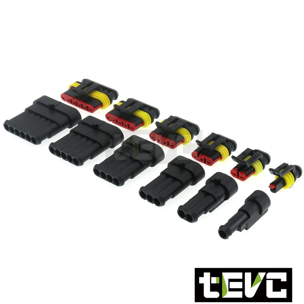 《tevc》1.5 C25 1~6P 防水接頭 AMP型 改裝 車用 汽車 機車 插頭 快速接頭 大燈, , large