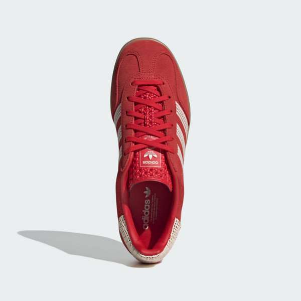 Kixpress-Adidas Gazelle Indoor W 女 運動休閒鞋 德訓鞋 復古 膠底 百搭 紅 [JI2756], , large