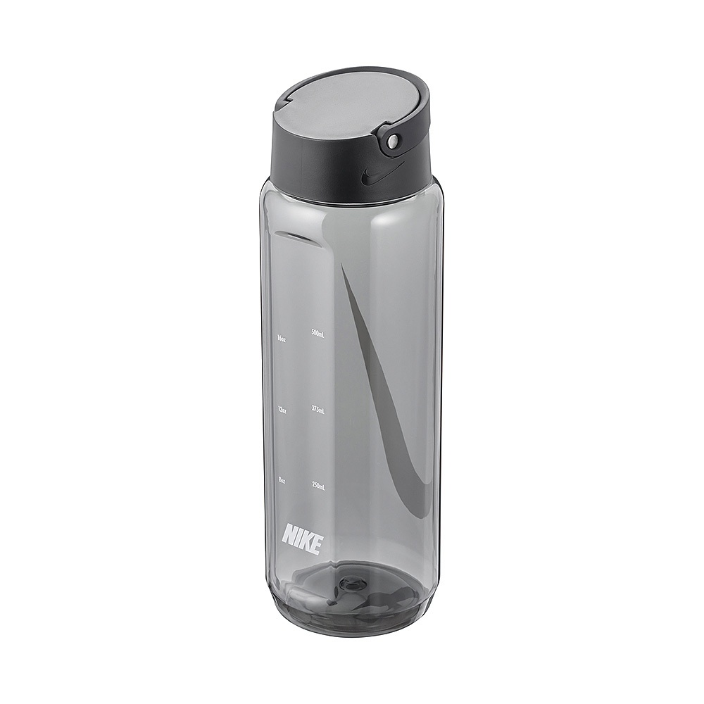 NIKE TR RECHARGE 旋蓋式水壺 24OZ/709ml 隨身杯 水瓶 運動水壺 健身 可機洗 防漏 透明黑, , large