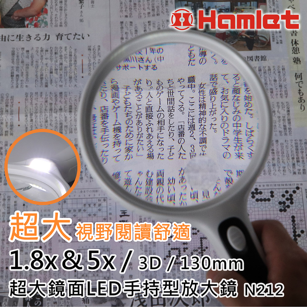 [Hamlet] 1.8x&5x/130mm Magnifier N212, , large
