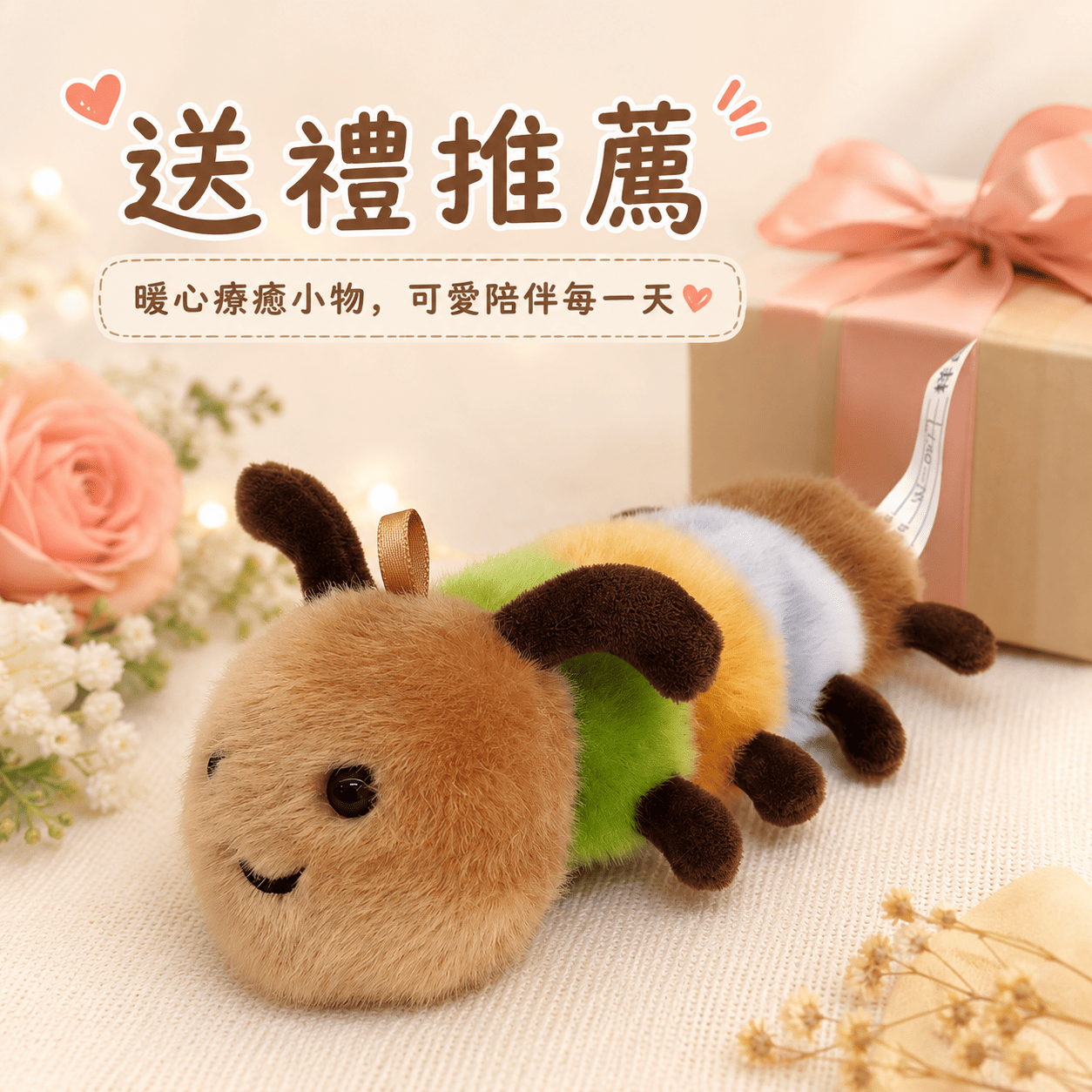 【際洋文化】象皮兔 毛毛蟲掌中寶, , large