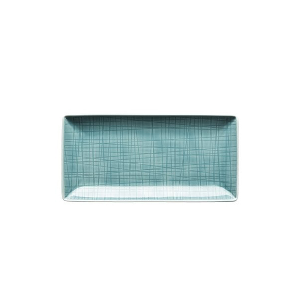 Rosenthal Mesh Rectangular Dish - Aqua Blue 20cm, , large