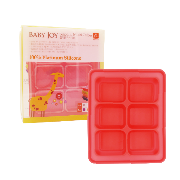 【韓國Baby Joy】鉑金矽膠副食品製冰盒 (多格數選擇 副食品分裝盒 保存盒 冰磚 烘焙模具), , large