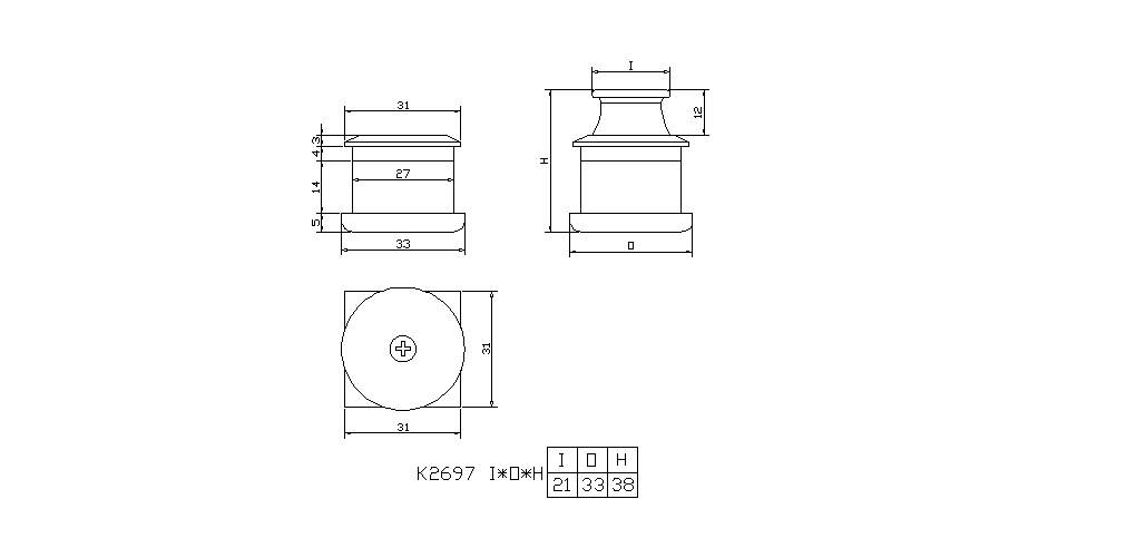 Square Hidden Handle, , large