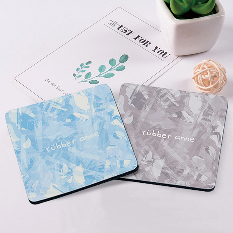 【Monster】 Soft Diatomaceous Earth Absorbent Coaster &ndash; Misty Sakura Tales (10x10cm) &ndash; Glacier Blue, , large