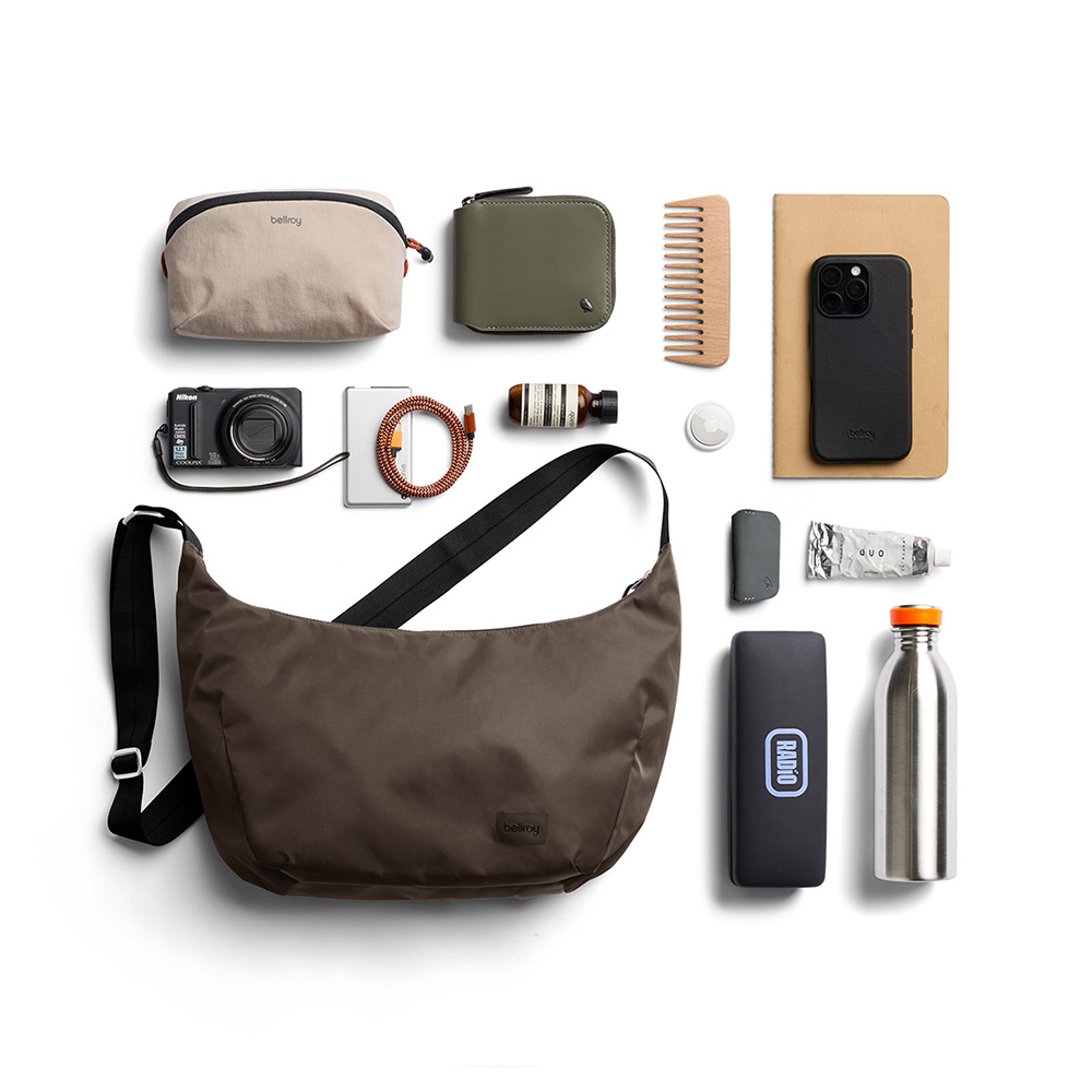 Bellroy Laneway Crescent Bag 7L 月亮包 側背包 斜背包 男包 女包 送禮 禮物 推薦(自然岩灰)BOAB-RVR-238, , large