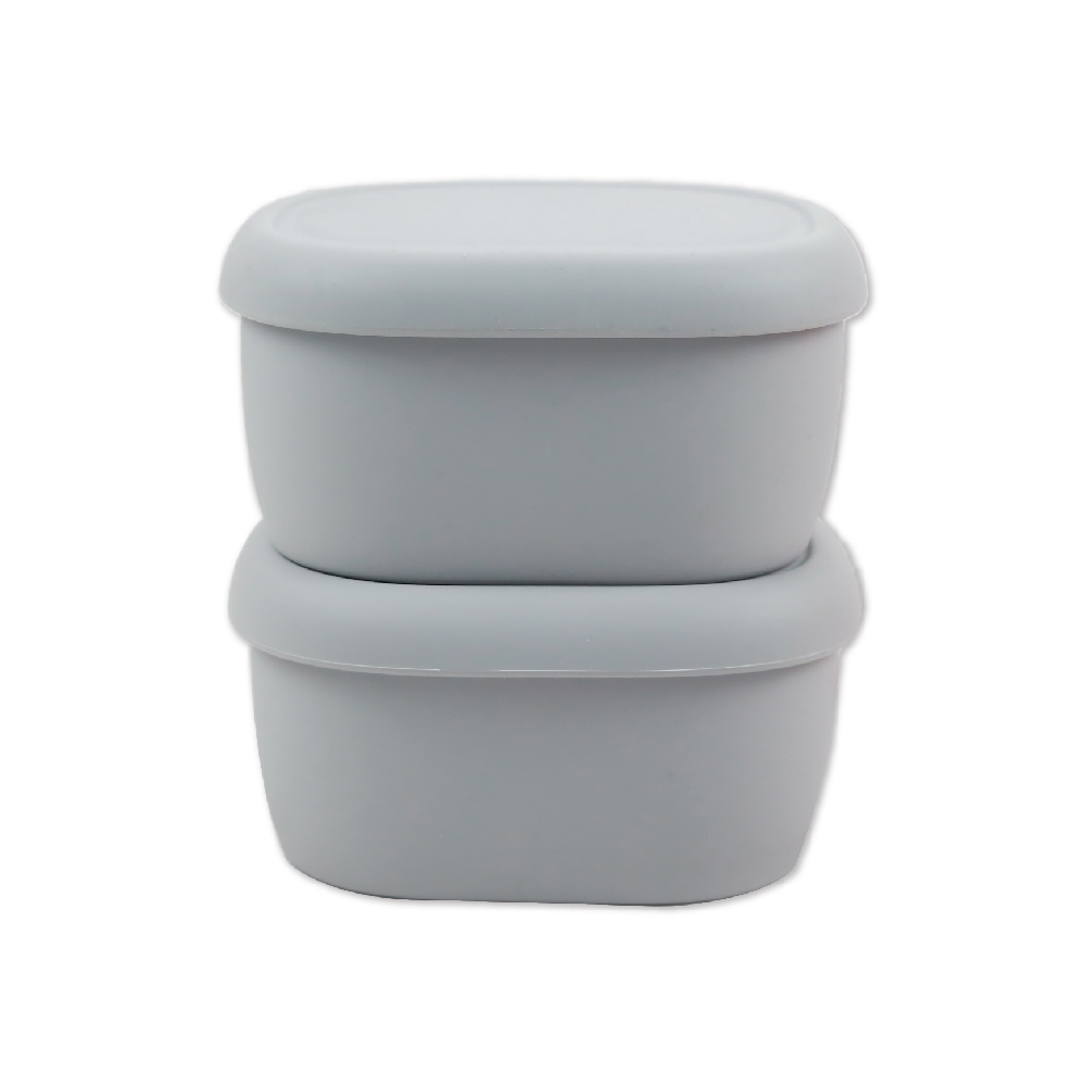 [Korean SiliPot] Platinum Silicone 330ml Cooling and Tasting Container (M) - 2-Pack (Microwaveable, Baby Food Storage Container, Side Dish Container, Lunch Container, Fruit Container, Bento Box), , large