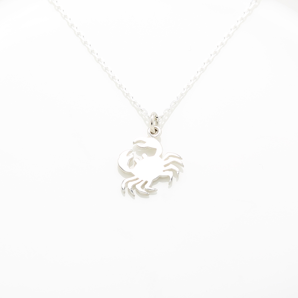 【Angel & Me】Cancer Crab s925 sterling silver necklace birthday gift, , large