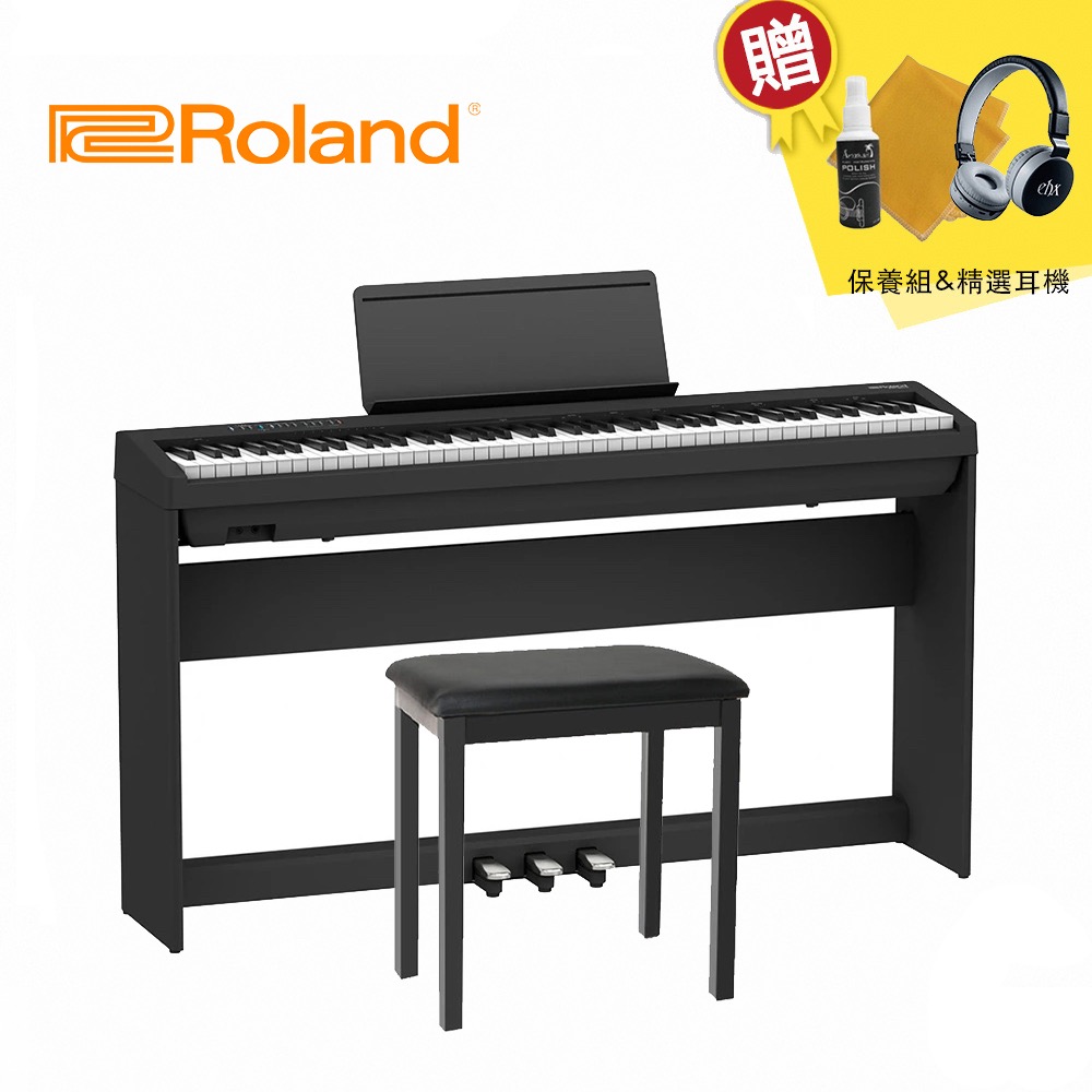 Roland FP-30X 88鍵 數位電鋼琴 含琴架組 黑色款, , large