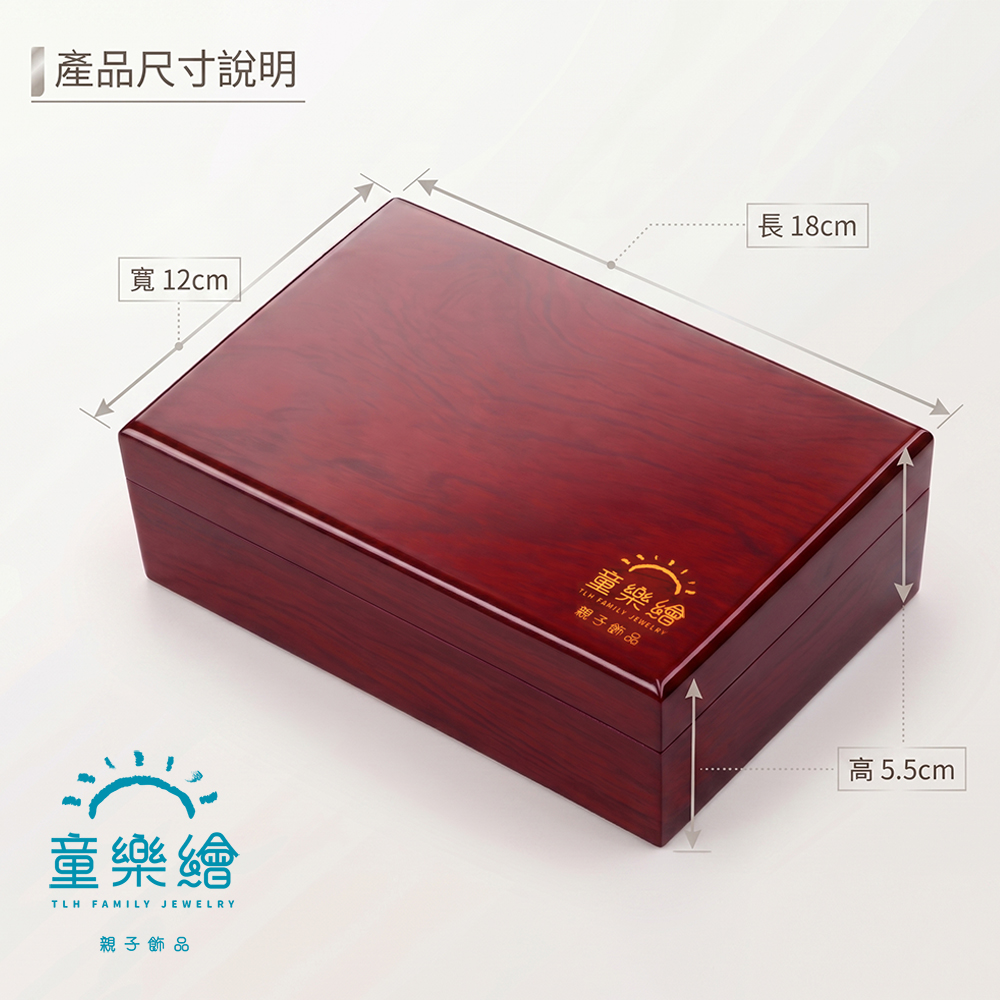 【童樂繪金飾】馬年-金福滿針傳家彌月典藏禮盒 贈馬年平安符 重量0.23錢&plusmn;0.03, , large