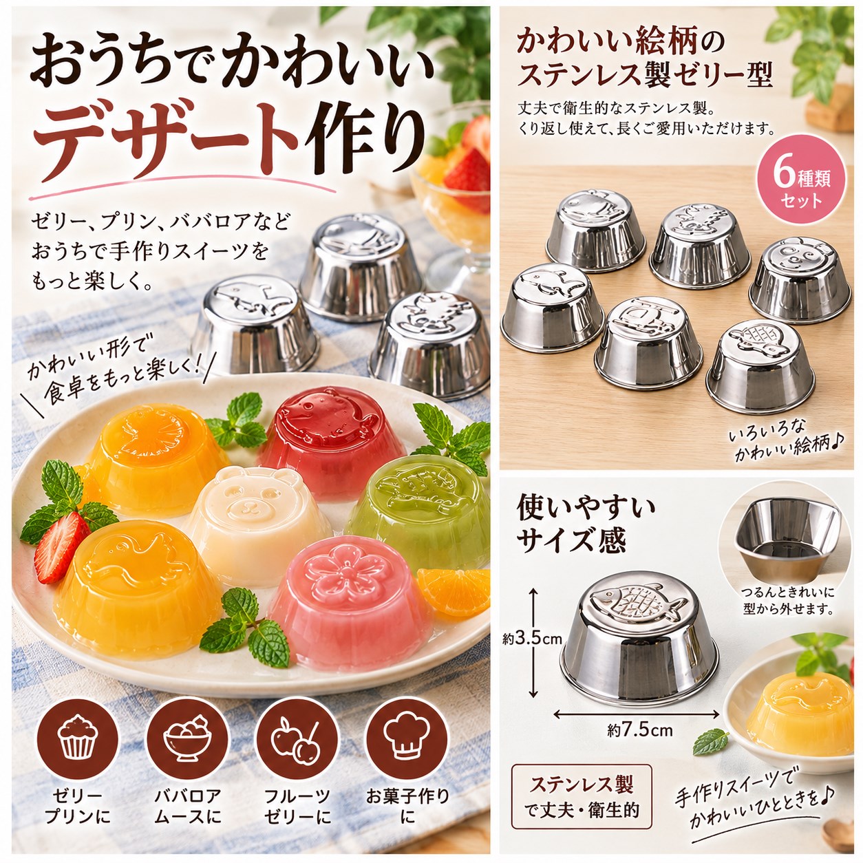 【HIYASU日安工坊】不鏽鋼果凍模具, , large