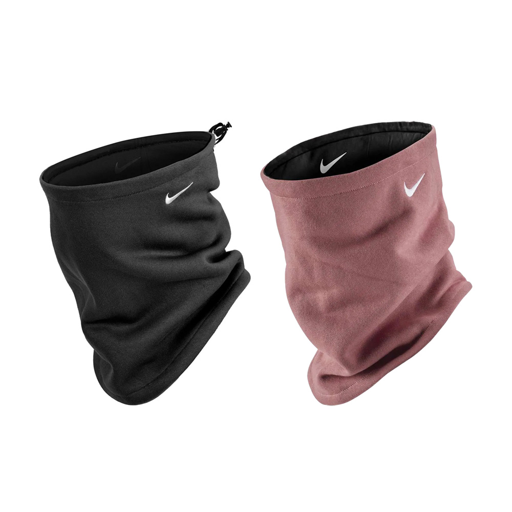 NIKE PHOENIX FLEECE 雙面頸套 脖套 圍脖 脖圍 騎車 慢跑 全天候 時尚 保暖 刷毛 舒適 黑 黑粉, , large