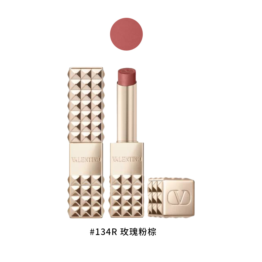【VALENTINO】 高訂鉚釘唇膏 2.3g #134R, , large