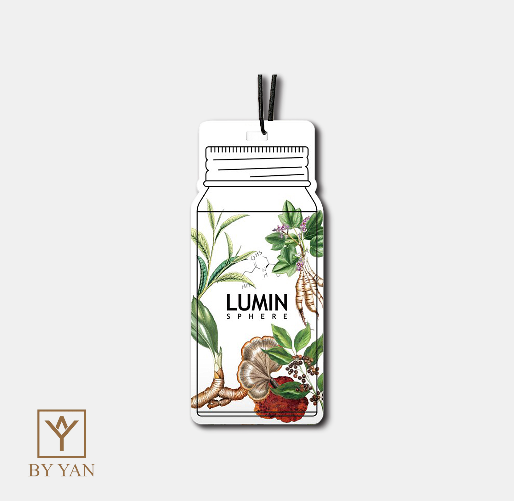 LUMIN SPHERE &times; BY YAN 聯名香氛卡 《 WAKING TONE 醒調 》擴香卡, , large