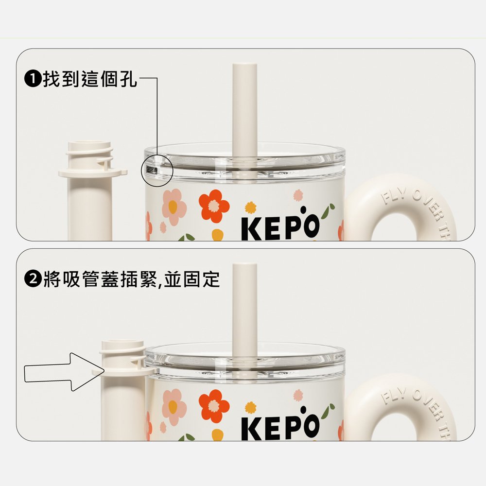 KEPO LQ 900ML KC012 thermos cup  316L stainless steel inner liner, , large