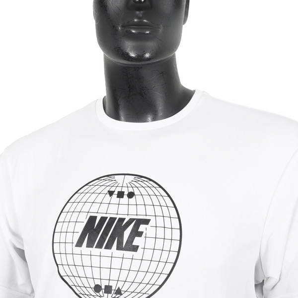 Nike 男 短袖 上衣 防曬衣 T恤 抗UV 運動 休閒 透氣 舒適 白 [NESSE476-100], , large