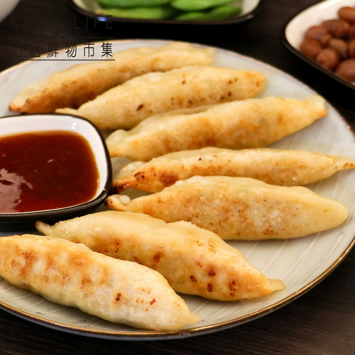 【KAWA巧活】高麗菜豬肉熟鍋貼(280g), , large