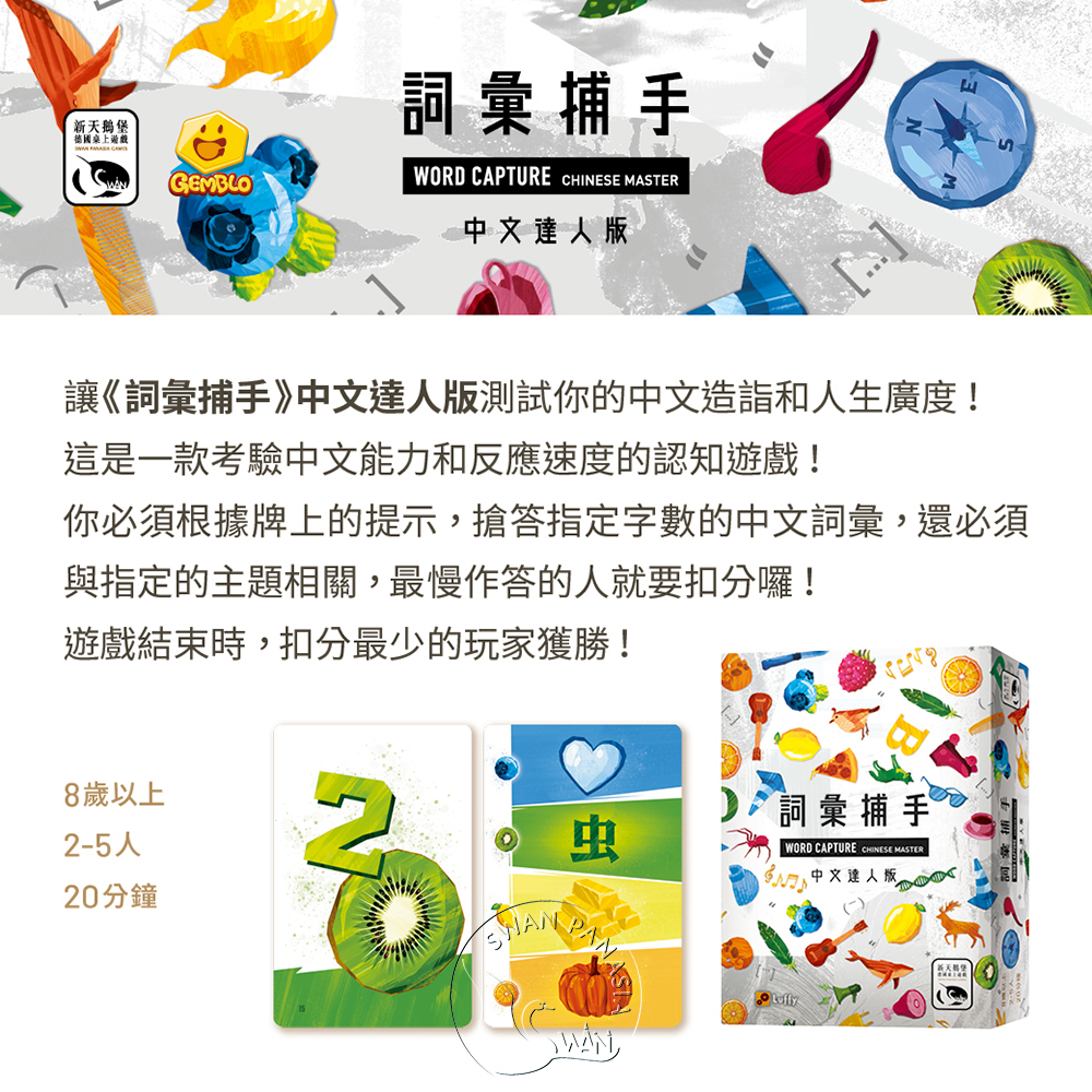 桌遊-詞彙捕手中文達人版, , large