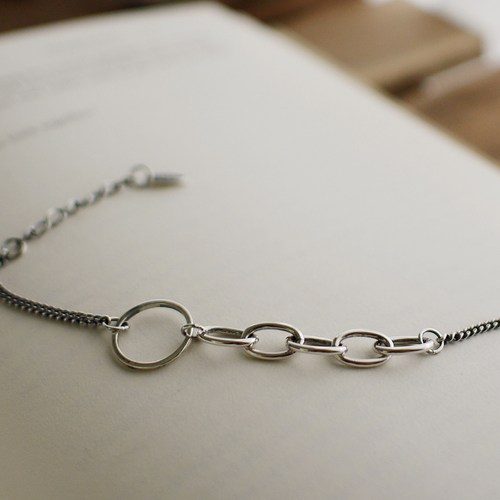 Philosopher sterling silver bracelet, , large