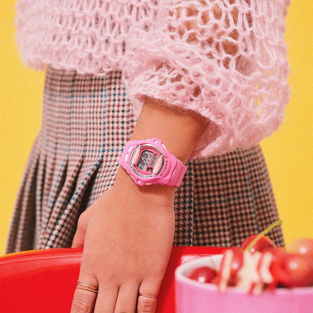 CASIO 卡西歐 Baby-G 甜美櫻桃 電子錶 手錶-粉 BG-169CH-4, , large