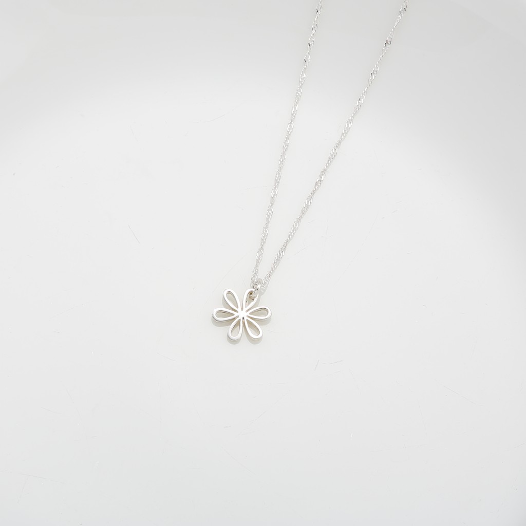 【Angel & Me】Cute Daisy Flower s925 sterling silver necklace Birthday gift, , large