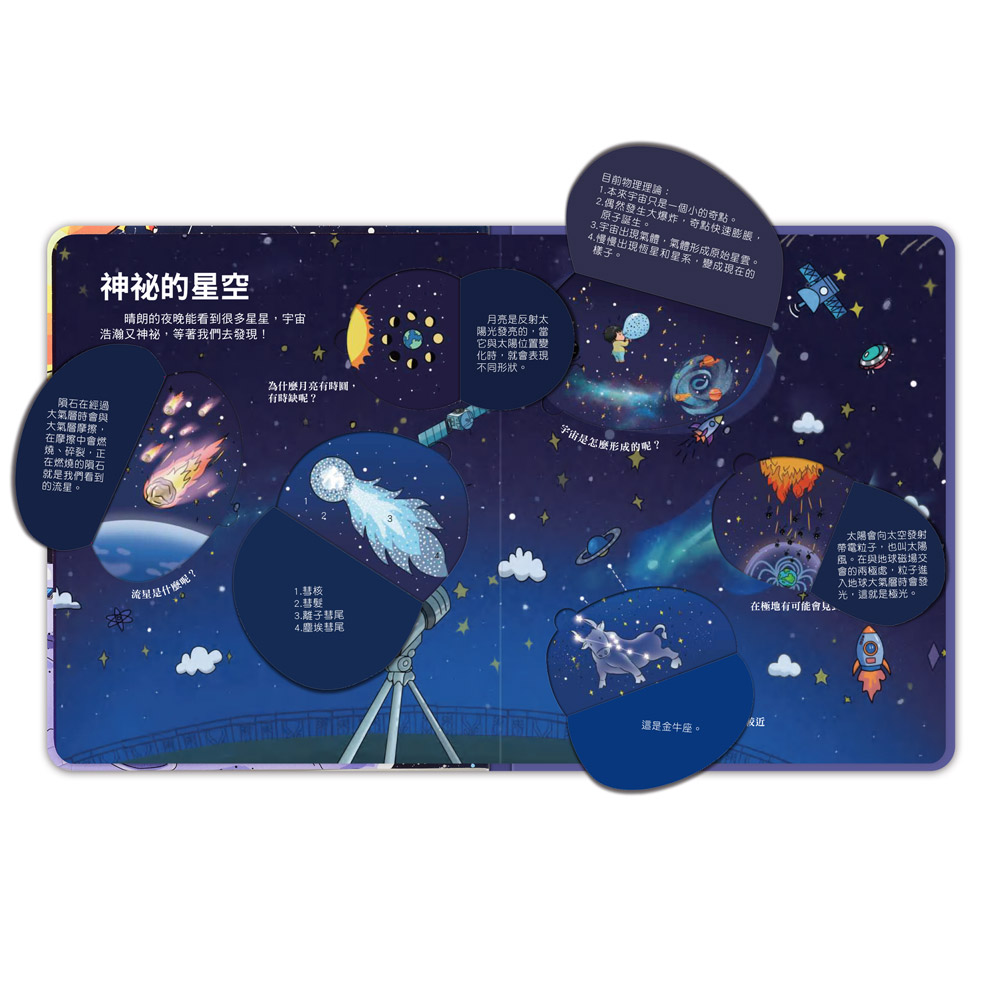 [風車圖書] 百問百答圖解翻翻書-揭祕太空, , large