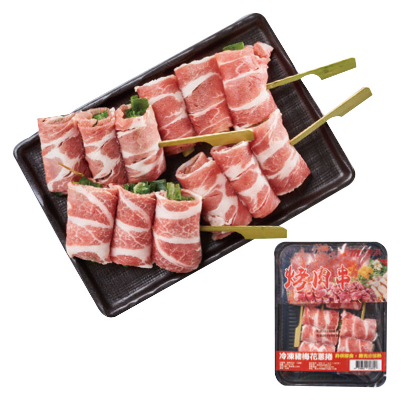 美淇食品冷凍豬梅花蔥捲250g, , large