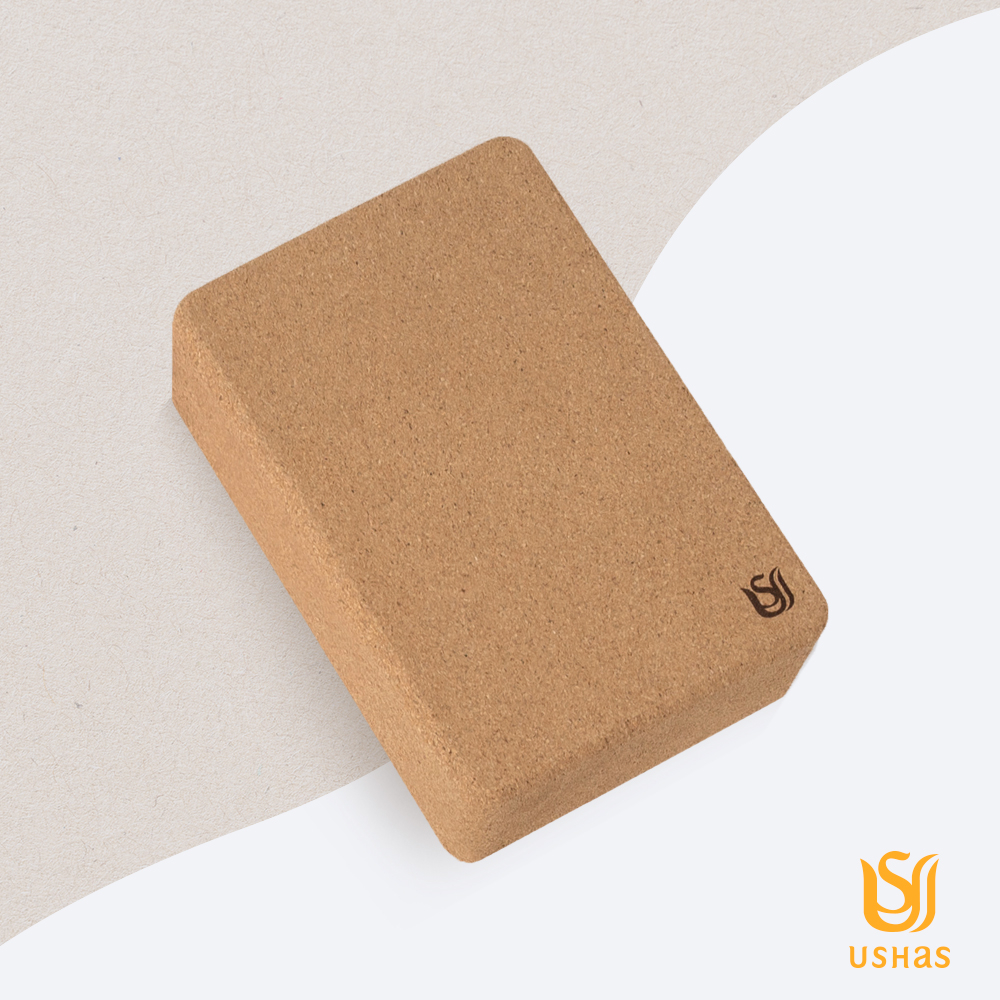 經典軟木瑜珈磚 60D (22.8x15x7.5cm/1入)丨瑜伽磚 皮拉提斯 瑜珈, , large