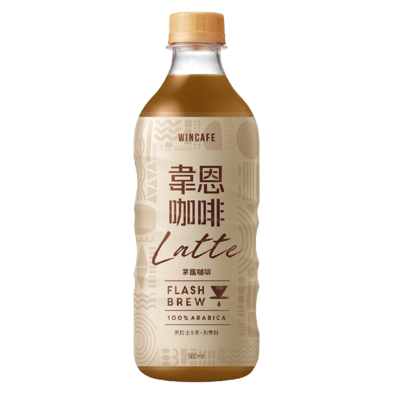 韋恩Flash Brew閃萃拿鐵咖啡pet500ml, , large