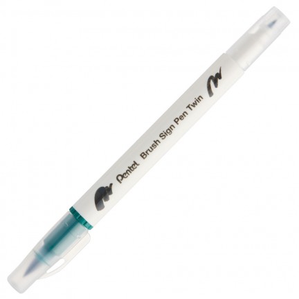 【 Pentel 飛龍 】雙頭柔繪筆 10支/盒 SESW30C   -  多款可選, , large