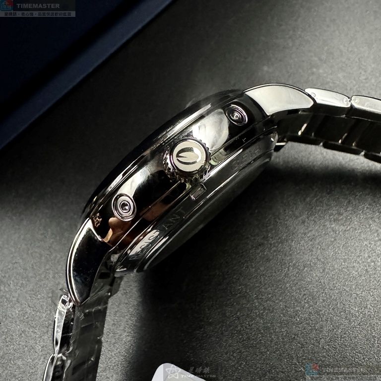 [星晴錶業]GEYA手錶,42mm,G78181GWB寶藍色錶面銀錶殼銀色精鋼錶帶款, , large