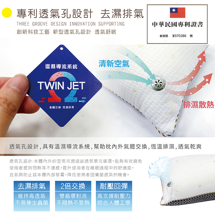 【多利寶寢具】Indian_舒眠透氣兩用枕頭-1顆, , large