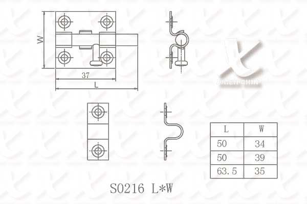BOLT LATCH W/O STRKER PLATE, , large