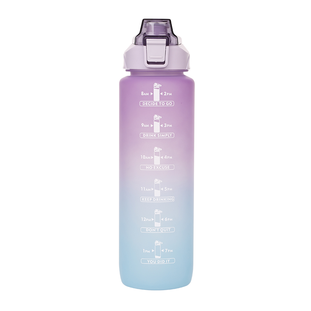 漸層粉彩運動水壺1000ml, , large