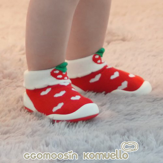 【KOMUELLO】學步鞋─甜心草莓(115mm/125mm/135mm/145mm), , large