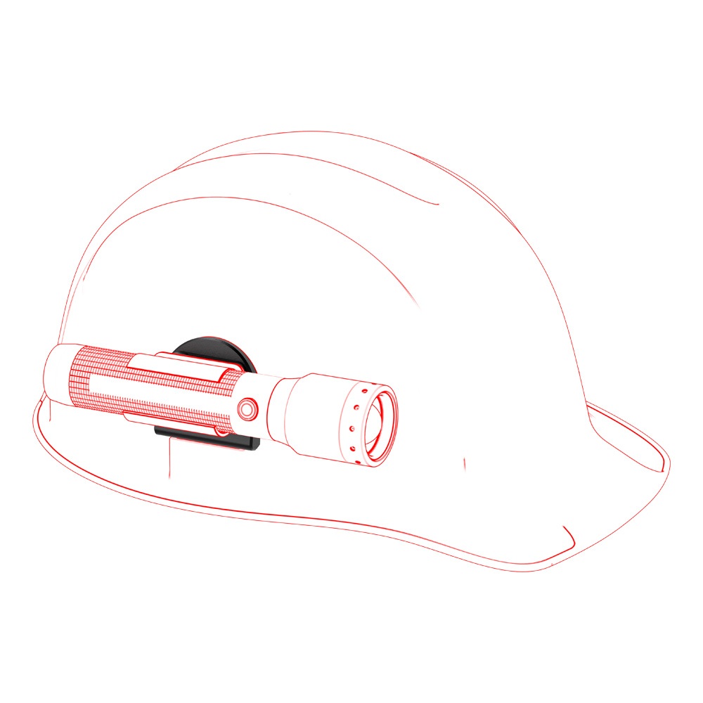 【德國Ledlenser】Euroslot A 型安全帽手電筒扣具, , large