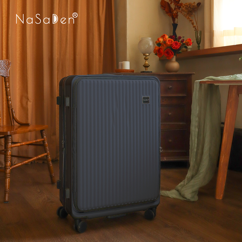 NaSaDen Rhein Series [Gentle Blue]25" Front Opening Luggage, , large