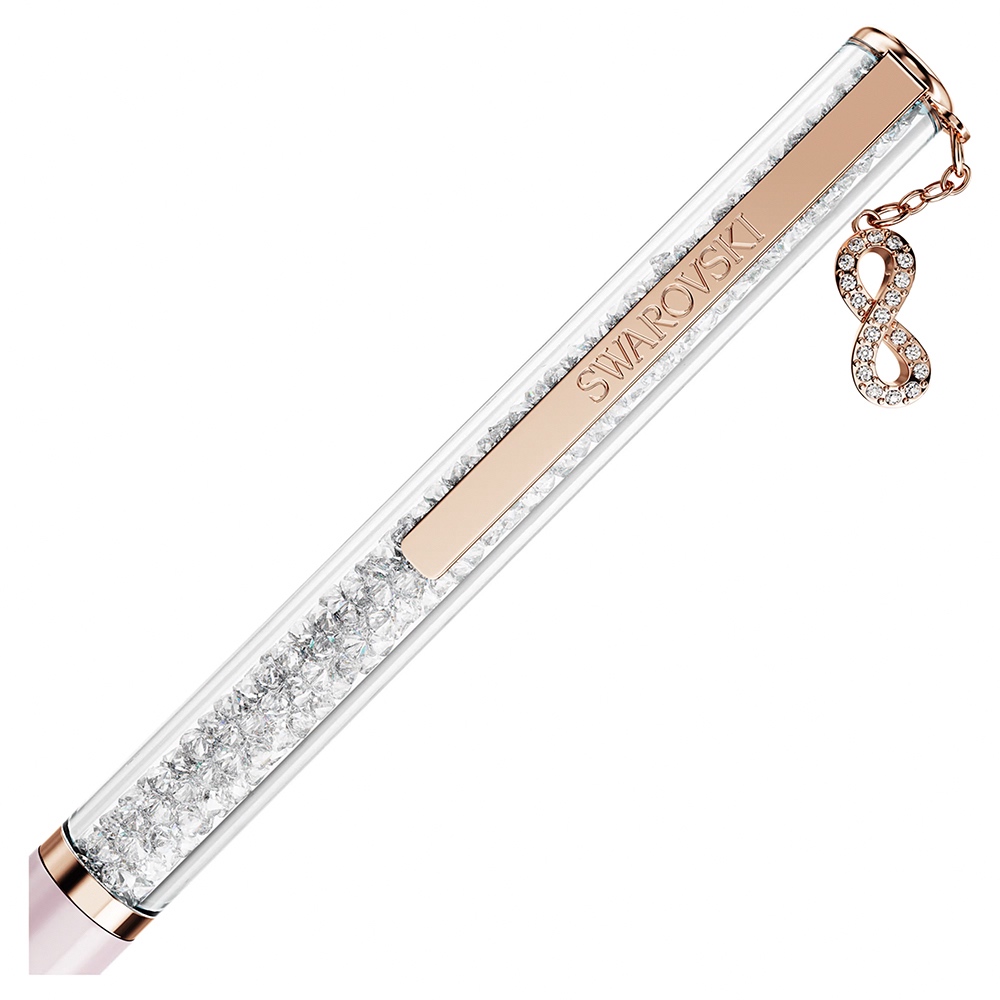 SWAROVSKI 施華洛世奇 Crystalline Infinity 無限符號吊飾水晶圓珠筆-黑色墨水5728731, , large