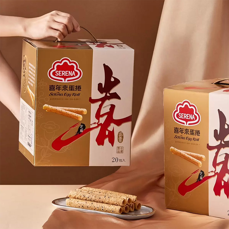 喜年來 芝麻蛋捲 好事禮盒 (1440公克/盒), , large