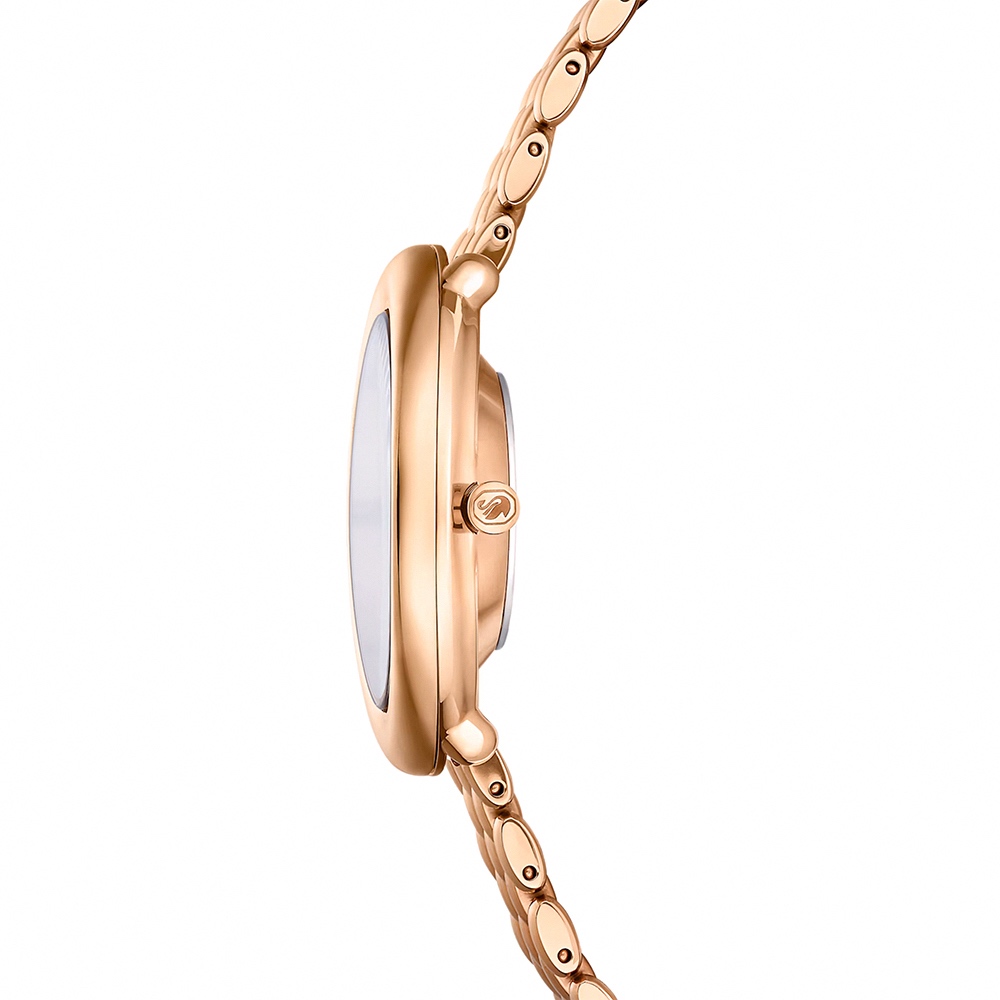 SWAROVSKI 施華洛世奇 Imber 璀璨水晶橢圓形手錶 女錶-玫瑰金/37 x 30mm(5717532), , large