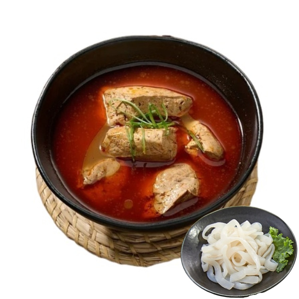 躍進【台灣蘇伯Soup】麻辣臭豆腐蒟蒻麵  蒟蒻寬麵 火鍋湯底 非基改  麻辣火鍋 美食麻辣 加熱即食 料理包 常溫保存湯底 蒟蒻麵+麻辣豆腐好吃 讚!, , large