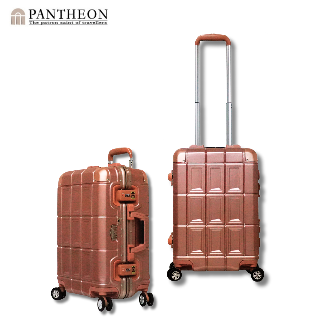【PANTHEON PLAZA】展示品限量出清 PANTHEON 19 24吋 輕量鋁框 金屬膜絲行李箱 PTR-3300 兩色可選, , large