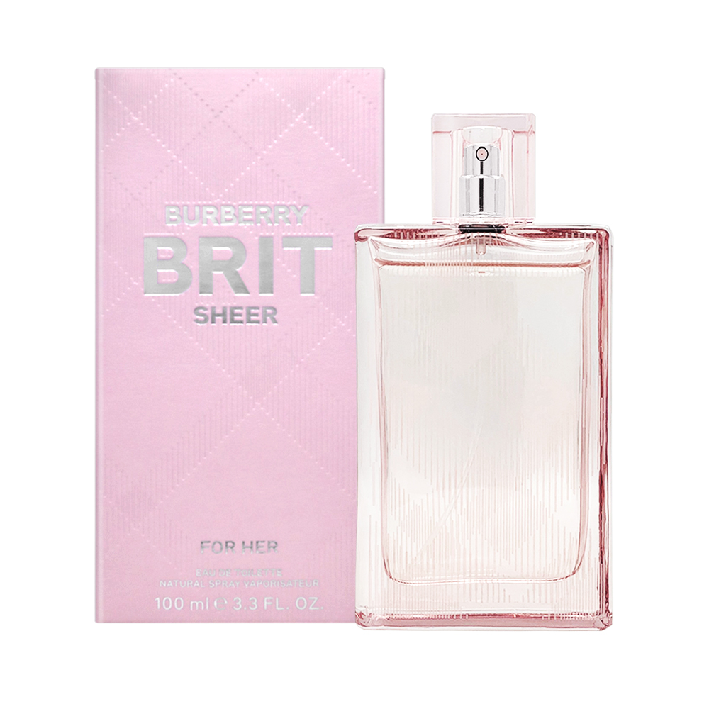 【BURBERRY巴寶莉】Brit Sheer 粉紅風格女性淡香水 100ml, , large
