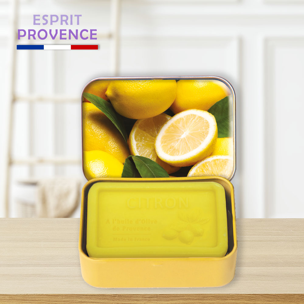 〔本野有限公司〕法國ESPRIT PROVENCE檸檬鐵盒皂70g -1入, , large