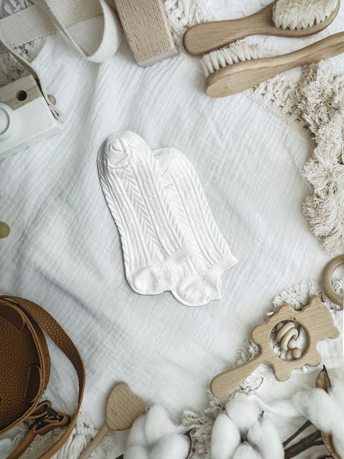 【RUNWAY】《RUNWAY SOCKS》Japanese/Korean Style Candy Socks &ndash; 22 Colors, Double Cylinder No-Show Socks &ndash; White Limited Quantity &ndash; While Supplies Last, , large