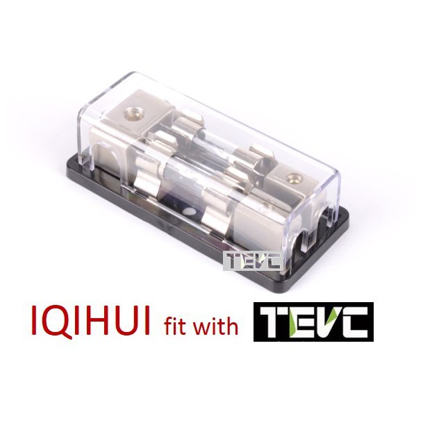 《tevc》音響改裝 專用一進二出，兩路保險絲座/熔絲型/60Ax2/AGU型, , large